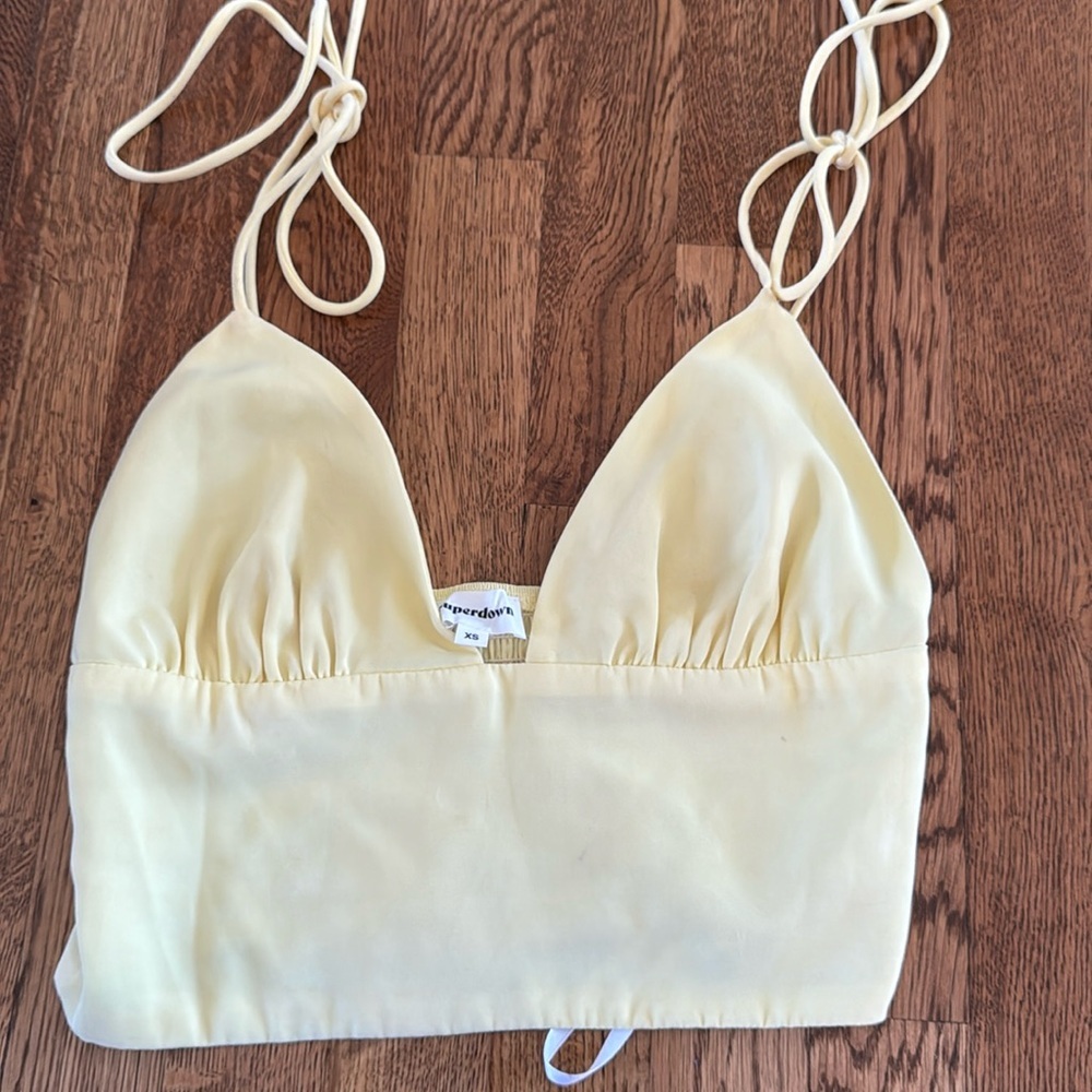 Superdown Women’s Yellow TankTop Size XS